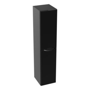 Badrumsskåp Väggmonterad Kolorado Glossy Black 140x30x25