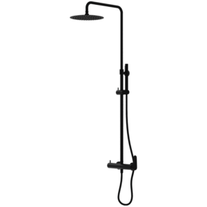 Duschset med Regndusch Cetus Matt Black
