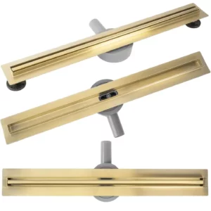 Golvbrunn Linjeavlopp NEOX SLIM PRO Brush Guld 100