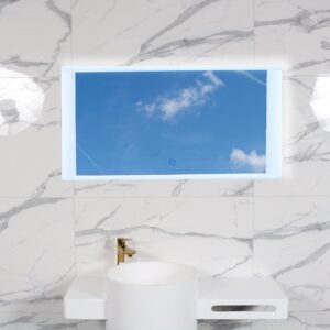 Väggspegel Avlång LED 60X120